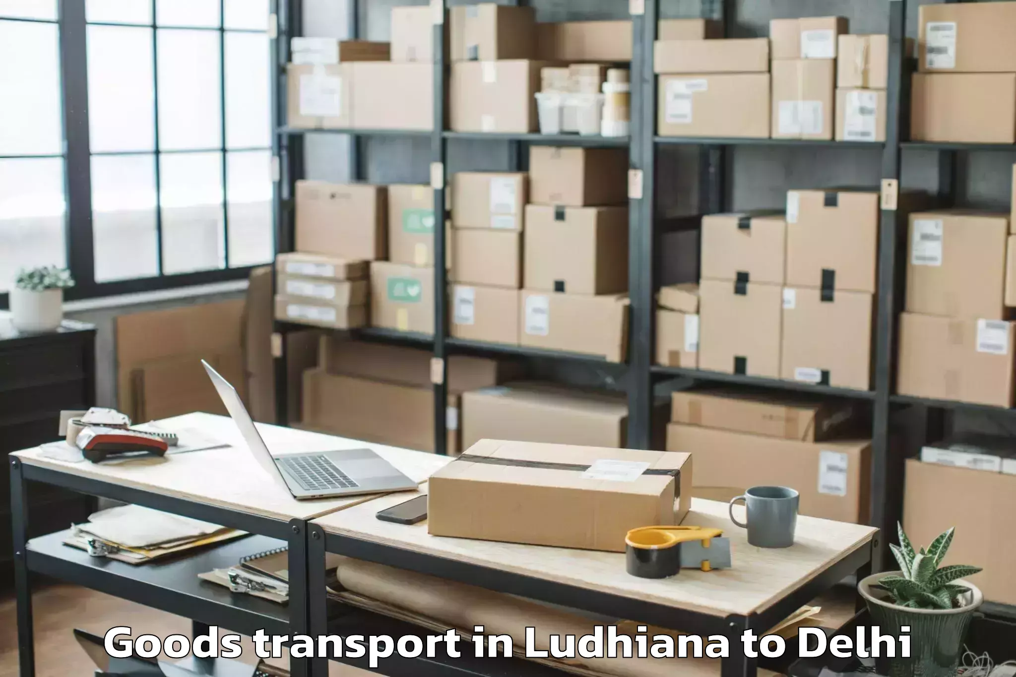 Affordable Ludhiana to Kalkaji Goods Transport